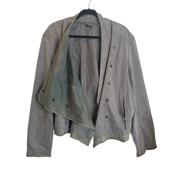 Stylish Gray Women's Jacket - Picture 2 of 13